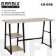 Стол на металлокаркасе BRABIX LOFT CD-006,1200х500х730 мм,, 2 полки, цвет дуб натуральный, 641226 главное фото в маленьком размере