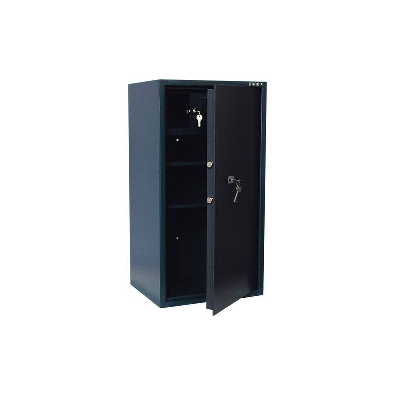 Сейф  "КМ-900Т", 900х470х400 мм, 51 кг, ключевой замок + 2 полки, трейзер, крепление к стене, 291168 главное фото