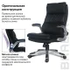 Кресло руководителя Fregat EX-510, рециклированная кожа, черное. Фото товара с разных ракурсов.