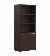 Шкаф с 1 комплектом глухих малых дверей и топом AHC 85.5 Венге Магия 850х456х1968