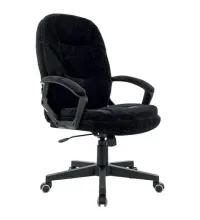 Кресло руководителя PREMIUM Trend EX-568, велюр, черное