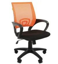 Кресло chairman 696 (черно-оранжевое)