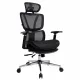 Кресло  PREMIUM "Evolution ER-700", подножка, слайдер, синхромеханизм, сетка, черное, 532947 главное фото в маленьком размере