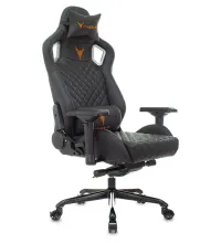 Кресло игровое Knight TITAN черный ромбик эко.кожа с подголов. крестов. металл